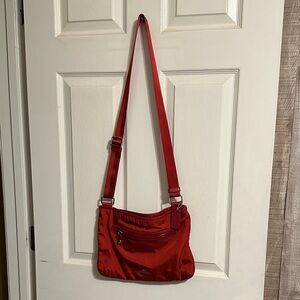 Coach Sawyer Nylon Red Crossbody Bag